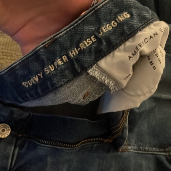 American eagle CURVY super hi-rise jegging size 6L - Picture 3 of 4